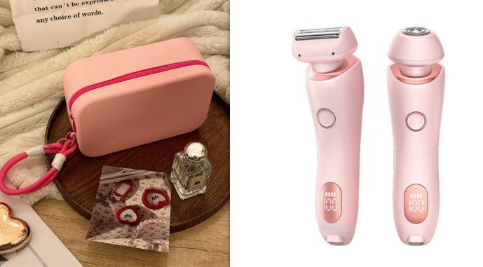 2-in-1 Women's Electric Shaver & Epilator — USB Rechargeable, IPX7 Waterproof