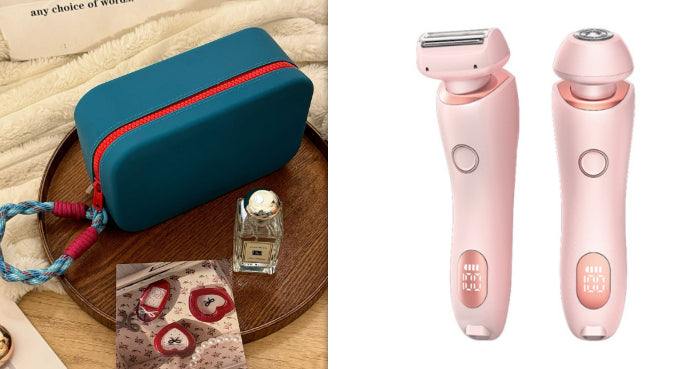 2-in-1 Women's Electric Shaver & Epilator — USB Rechargeable, IPX7 Waterproof