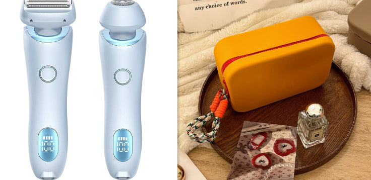 2-in-1 Women's Electric Shaver & Epilator — USB Rechargeable, IPX7 Waterproof