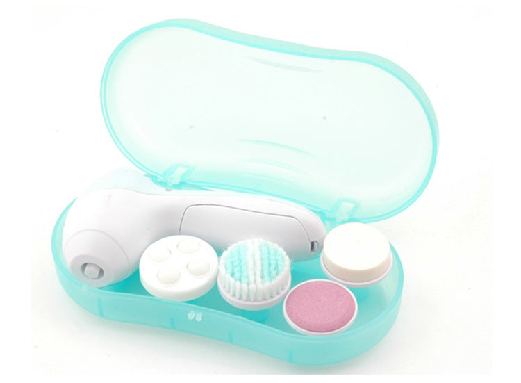 Electric Facial Cleansing Brush — 5-in-1 Pore Cleanser & Skin Massager