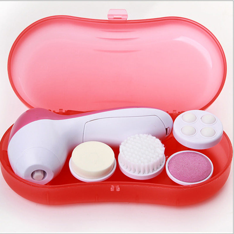 Electric Facial Cleansing Brush — 5-in-1 Pore Cleanser & Skin Massager