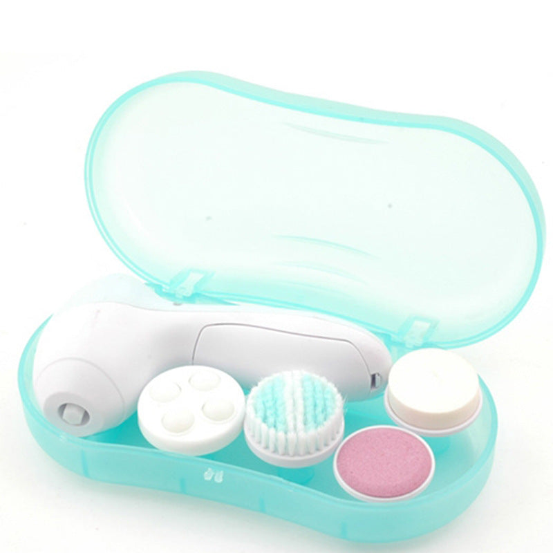 Electric Facial Cleansing Brush — 5-in-1 Pore Cleanser & Skin Massager