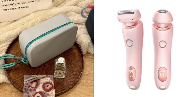 2-in-1 Women's Electric Shaver & Epilator — USB Rechargeable, IPX7 Waterproof