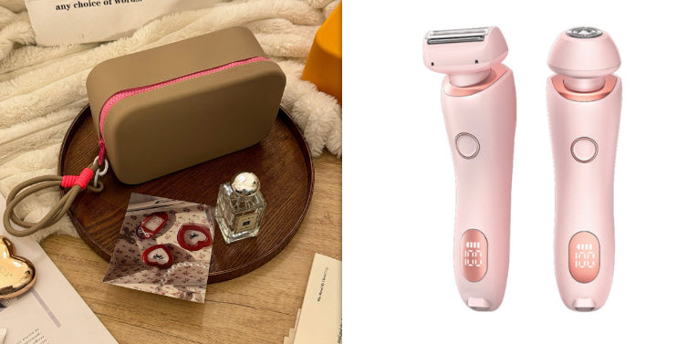 2-in-1 Women's Electric Shaver & Epilator — USB Rechargeable, IPX7 Waterproof