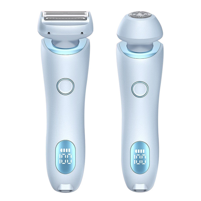 2-in-1 Women's Electric Shaver & Epilator — USB Rechargeable, IPX7 Waterproof