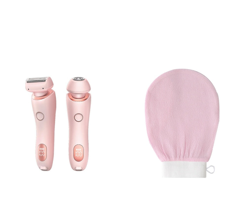 2-in-1 Women's Electric Shaver & Epilator — USB Rechargeable, IPX7 Waterproof