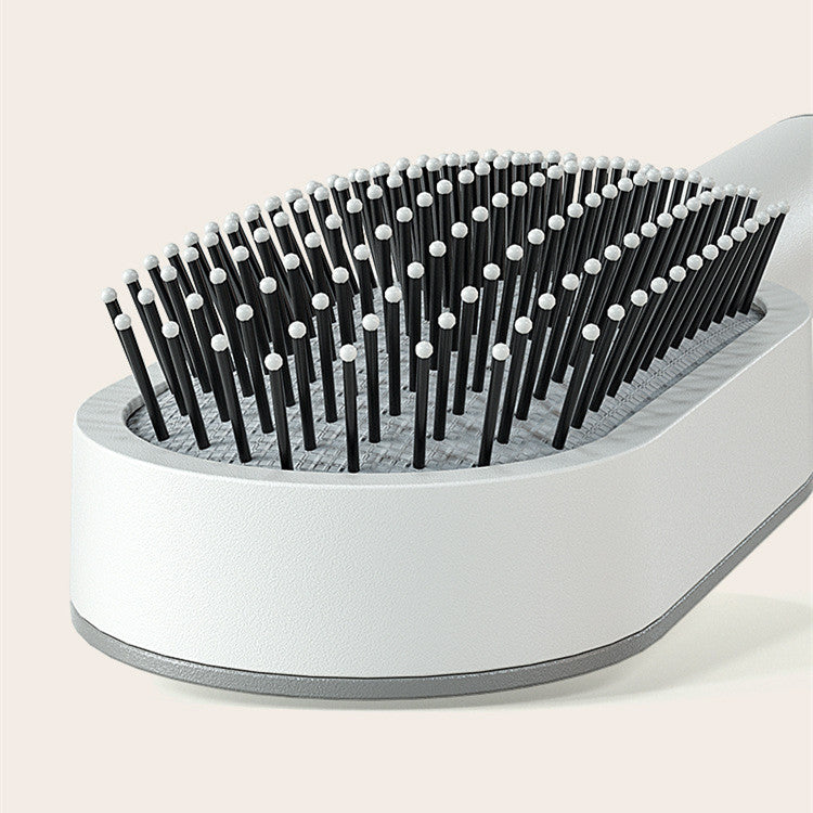 Self-Cleaning Hair Brush — Anti-Static Scalp Massage Detangling Comb for Women