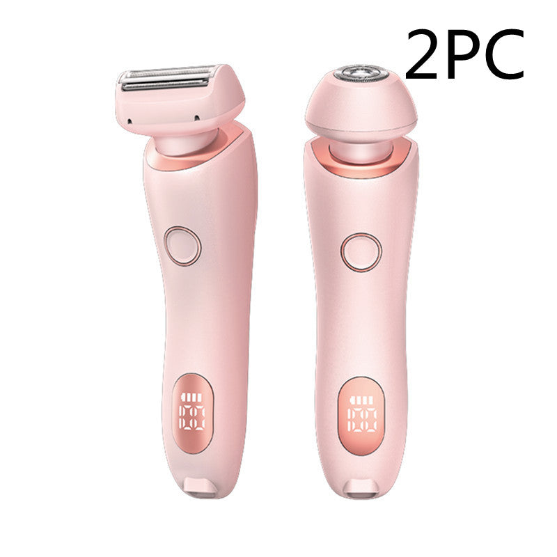 2-in-1 Women's Electric Shaver & Epilator — USB Rechargeable, IPX7 Waterproof